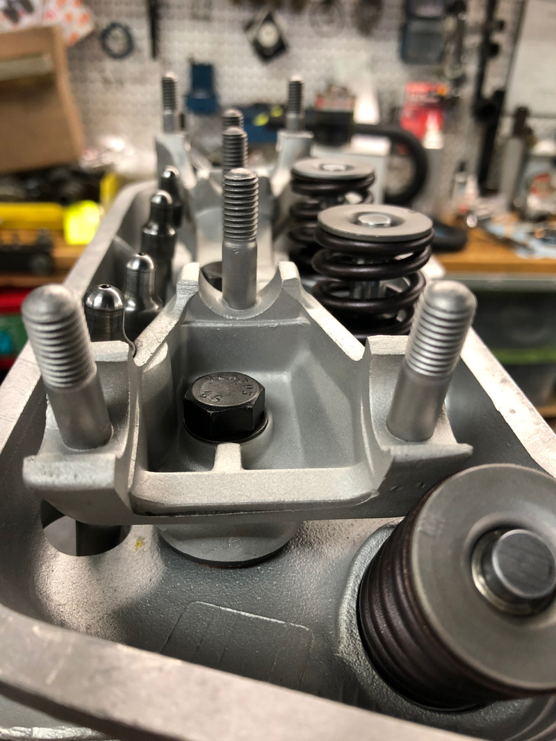 A peek under the valve covers.
